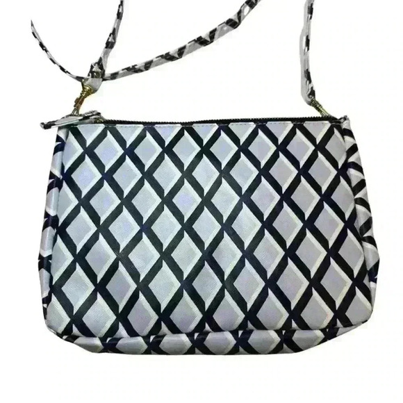 Scout Hepburn Diamond Crossbody Bag w/ Detachable Strap - Blue, Black + White - Picture 4 of 15